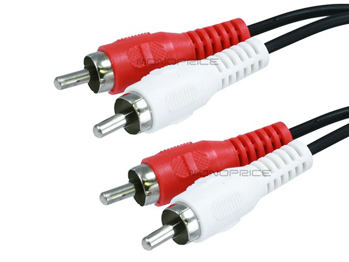 Monoprice 659 — RCA2 PLUG/2 RCA PLUG M/M CABLE 6FT