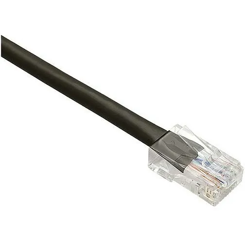 UNC GROUP LLC PC6-04F-BLK-S — UNC CAT6 PATCH CABLE, 04 FT BLACK WITH BOOTED. HIGH-PERFORMANCE CAT6 ETHERNET CA