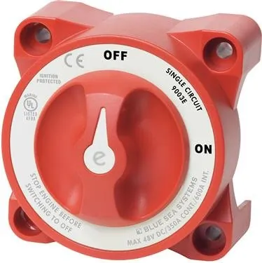 Blue Sea Systems 9003E — Blue Sea 9003e e-Series Battery Switch Single Circuit ON/OFF