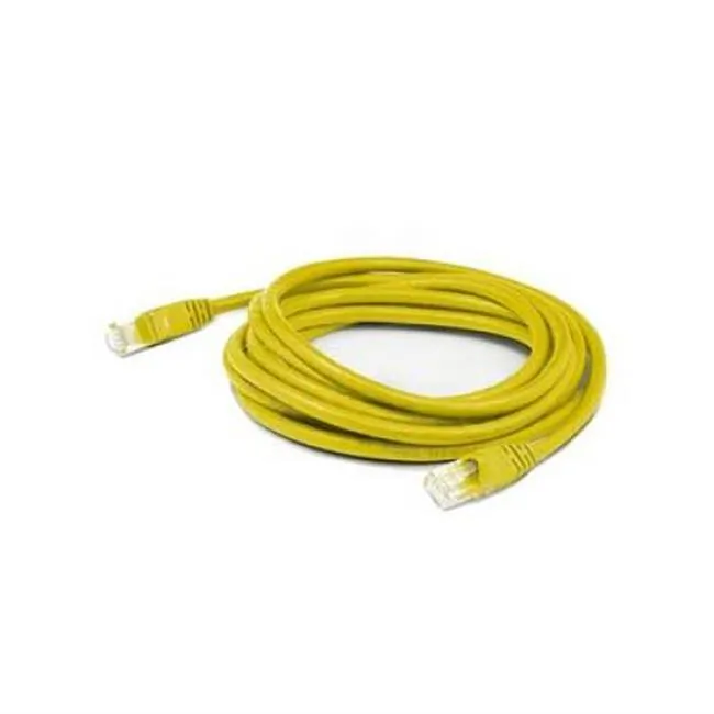 ADDON ADD-2FCAT6A-YW — 2FT YELLOW CAT 6A PVC ETHERNET CABLE SNAGLESS BUBBLE BOOT RJ-45 M/M