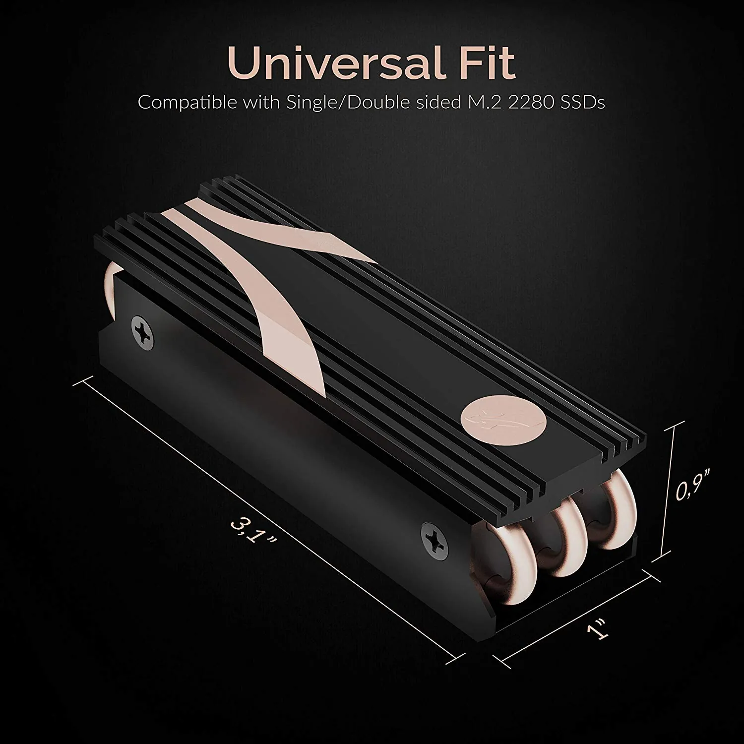 Sabrent SB-HTSK — M.2 2280 SSD Rocket Heatsink with Cooling Technology