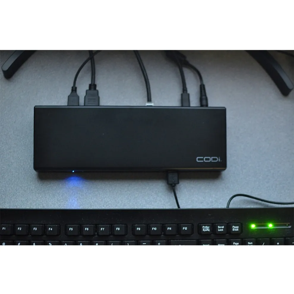 CODi A01080 — USB-C Triple 4K Docking Station with HDMI & DisplayPort