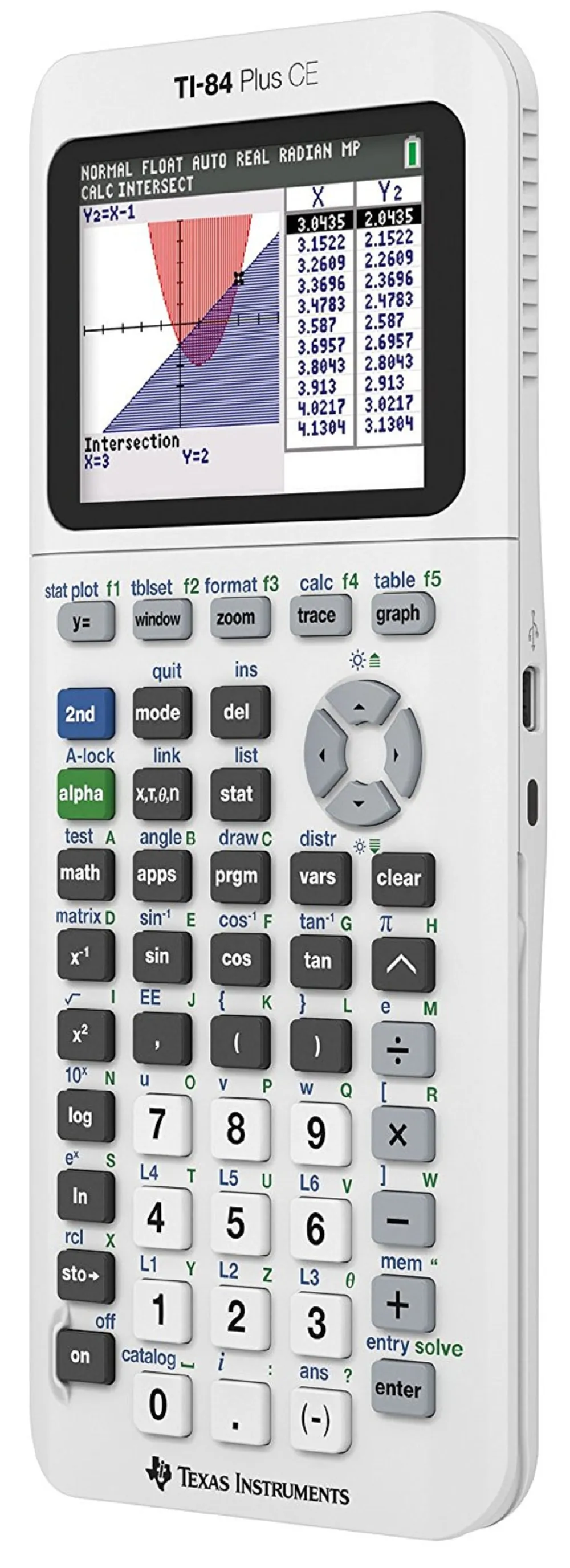 Texas Instruments 84PLCE/TBL/1L1/AR - Texas Instruments TI-84 Plus CE Graphing Calculator