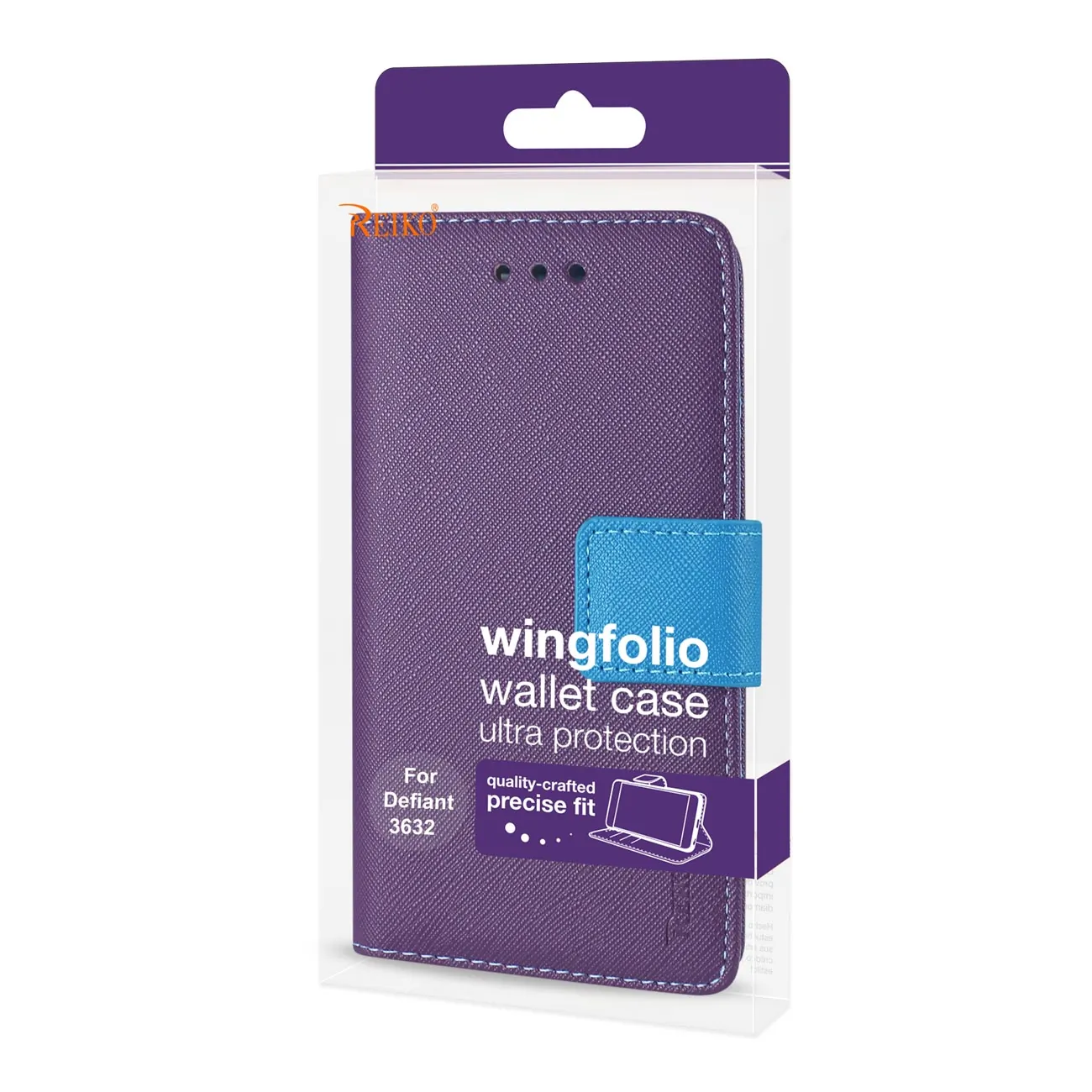 COOLPAD FC22-CLPDFTPP - REIKO COOLPAD DEFIANT 3-IN-1 WALLET CASE IN PURPLE