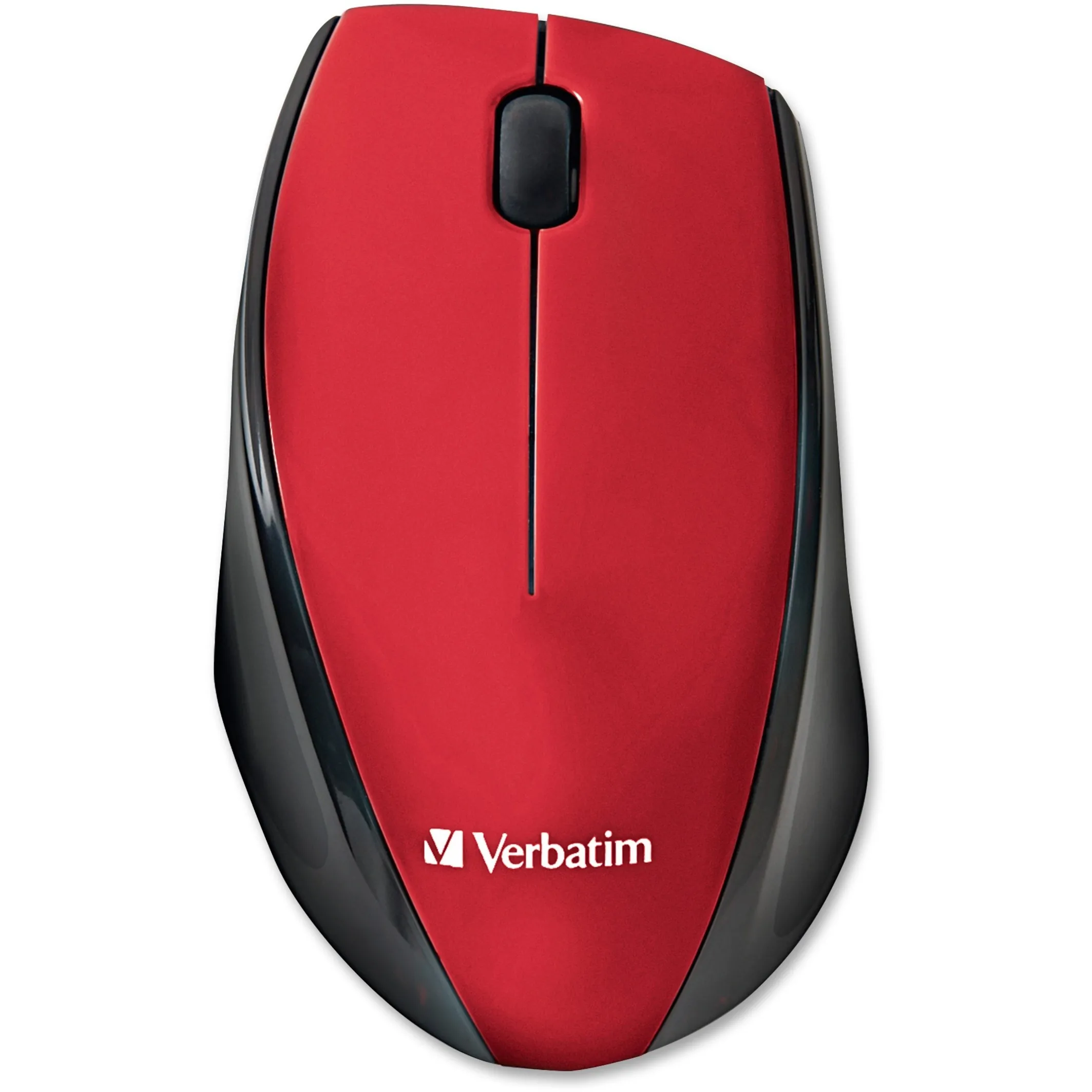 VERBATIM 97995 — Verbatim Wireless Notebook Multi-Trac Blue LED Mouse - Red - Blue Optical - Wireless - Radio Frequency - Red - USB 2.0 - Scroll Wheel - 2 Button(s)