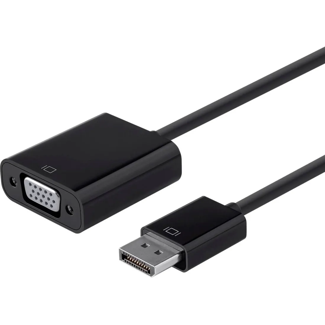 Monoprice 12790 — DP 1.2A TO VGA ACTIVE ADAPTER, BLACK