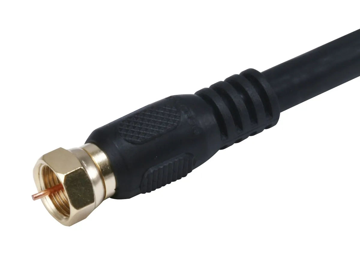 Monoprice 3030 — RG6 75OHM COAX W F TYPE 3FT - BLACK