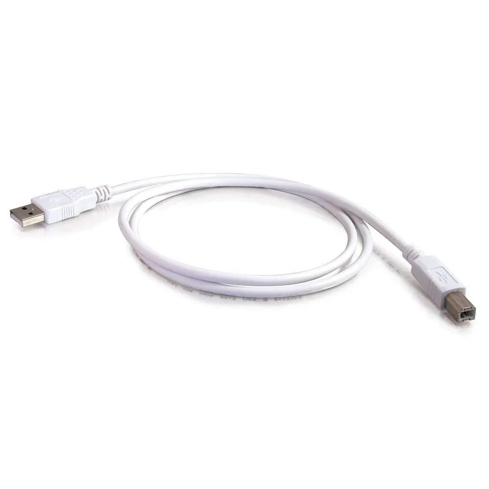 C2G 13401 — CABLES TO GO 13401 16.4FT (5M) USB 2.0 A/B CABLE - WHITE - EASILY CONNECT A USB