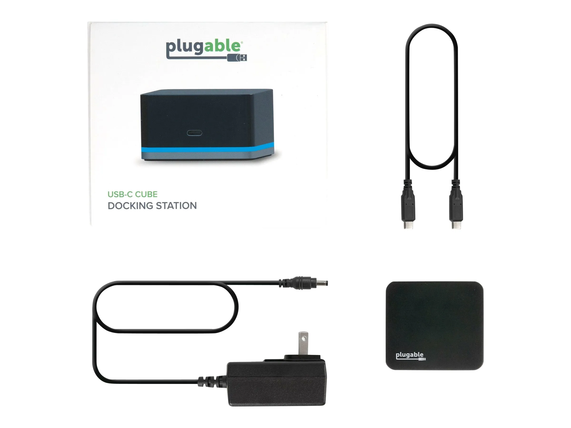 Plugable Technologies UD-CUBE — Plugable USB-C Mini Docking Station with Multiport Connectivity