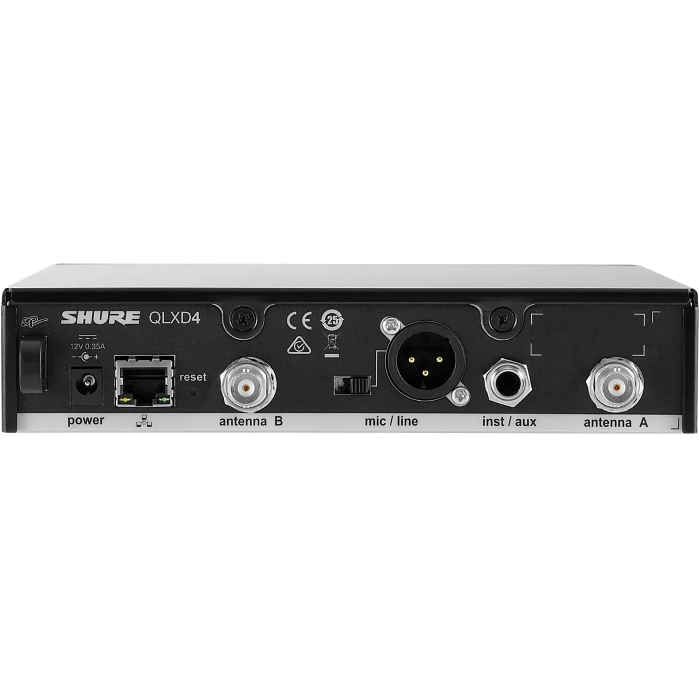 Shure QLXD4=-G50 — Compact Half-Rack Single Channel Audio Receiver