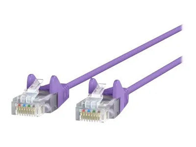 Belkin CE001B20-PUR-S — BELKIN CAT6 SLIM 28AWG CABLE-PURPLE-20FT