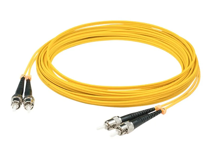ADDON ADD-ST-ST-10M9SMF-TAA — ADDON 10M ST TO ST YELLOW OS2 DUPLEX OFNR (RISER-RATED) TAA SMF FIBER PATCH CABL