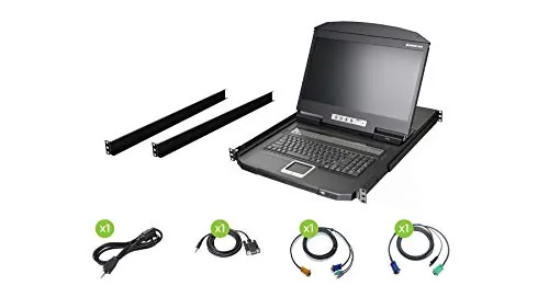 IOGear GCL1908W - 8-Port 18.5-Inch LCD KVM Switch with TAA Compliance