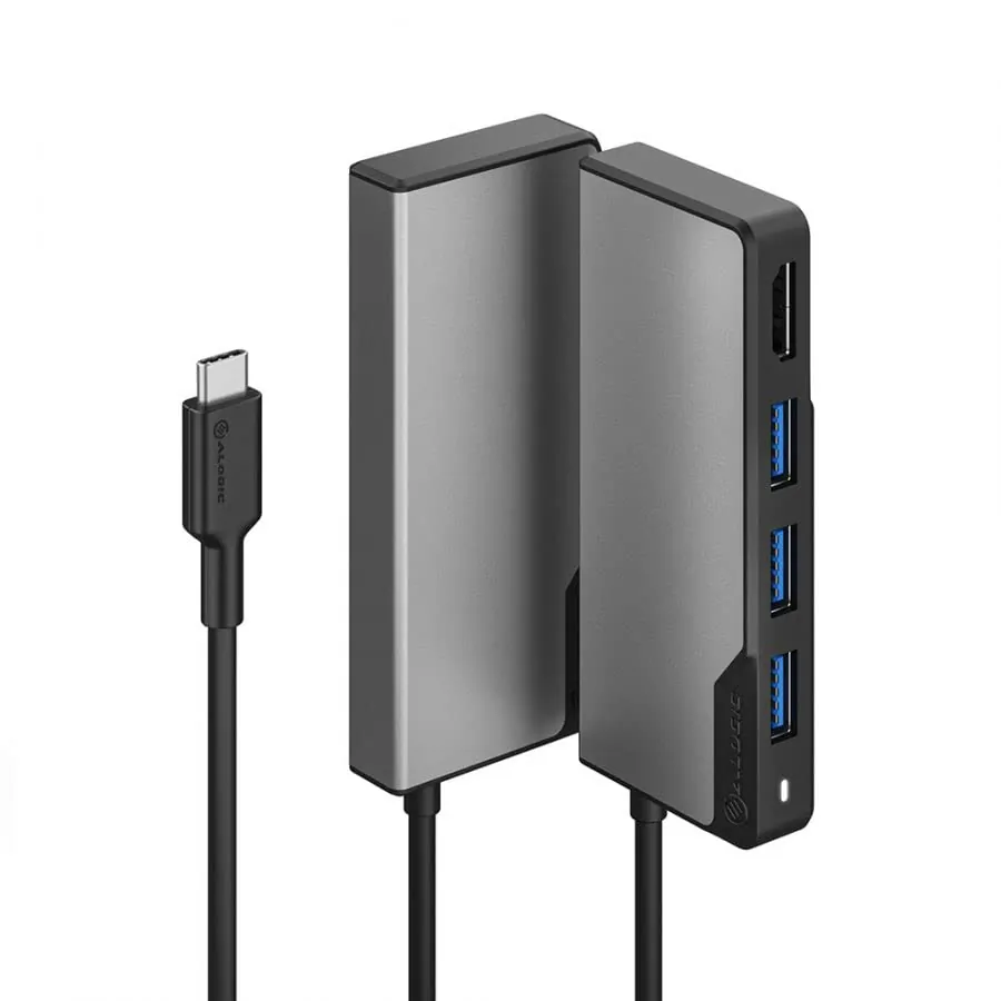 ALOGIC UCFUHDV2-SGR — ALOGIC FUSION CORE USB-C 5 IN 1 HDMI + USB HUB - SPACE GREY