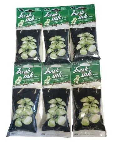Fresh HBG-1 — Lot Of 6 Fresh Ink scents CAR air freshener OFFICE HOME-tropical breeze