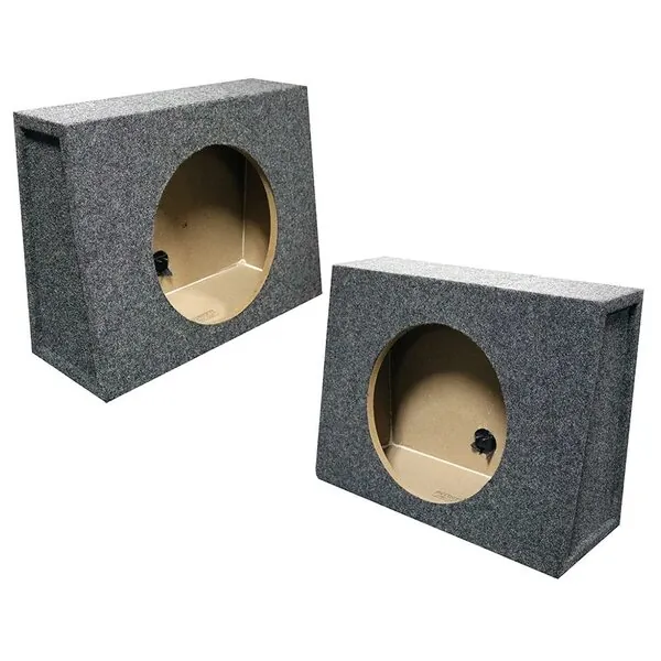 QPOWER 10" Split Woofer Box - Universal Behind Seat Design
