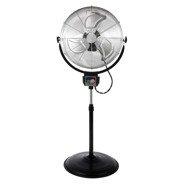 OPTIMUS F-4205 — Optimus 20 Inch Industrial Grade HV Oscillating Stand Fan with Chrome Grill