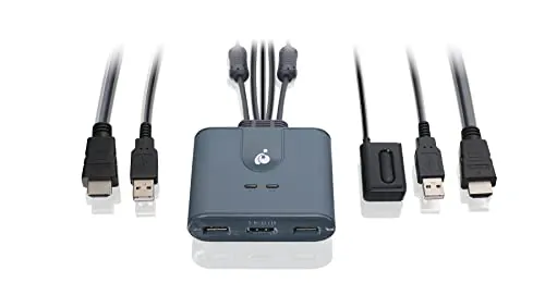 IOGear GCS32HU — 2-PORT 4K KVM SWITCH WITH DISPLAYPORT, USB-C AND AUDIO