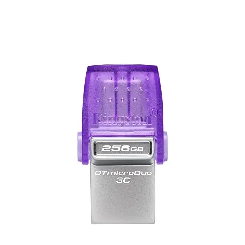 KINGSTON DTDUO3CG3/256GB — 256GB DATATRAVELER MICRODUO 3C 200MB/S DUAL USB-A + USB-C