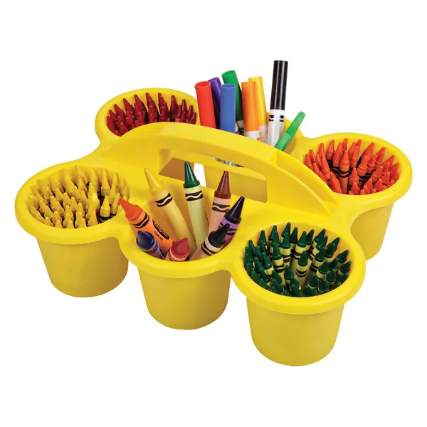 DEFLECTO DEF 39509YEL - 6 CUP CADDY YLW