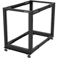 STARTECH 4POSTRACK15U — 15U OPEN FRAME SERVER RACK W/ADJUSTABLE MOUNTING DEPTH OF 22IN-40IN & 30IN TALL