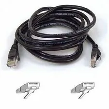 Belkin A3L791-02-BLK — PATCH CABLE - UNSHIELDED TWISTED PAIR (UTP) - MALE LEFT GENDER - MALE RIGHT GEND