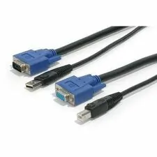 STARTECH SVUSB2N1_15 — CONNECT VGA AND USB-EQUIPPED COMPUTERS TO A KVM SWITCH USING A SINGLE CABLE - 15