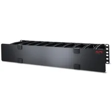 APC - Schneider Electric AR8603A — APC by Schneider Electric Horizontal Cable Manager - Cable Manager - Black - 2U Rack Height