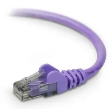 Belkin A3L980-01-PUR-S — PATCH CABLE - UNSHIELDED TWISTED PAIR (UTP) - MALE LEFT GENDER - MALE RIGHT GEND