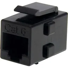 STARTECH C6KEYCOUPLER — Cat 6 RJ45 Keystone Jack Network Coupler - F/F - Join Two Cat6 Patch Cables Together to Make a Longer Cable - rj45 keystone coupler - cat6 keystone coupler - ethernet keystone coupler - network keystone coupler - rj45 coupler