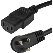 STARTECH PXTR1016 — 6FT (2M) 18AWG FLEXIBLE COMPUTER POWER CORD W/ NEMA 5-15P AND IEC 60320 C13 CONN