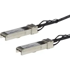 STARTECH SFP10GPC2M — MSA Uncoded Compatible 2m 10G SFP+ to SFP+ Direct Attach Cable - 10 GbE SFP+ Copper DAC 10 Gbps Low Power Passive Twinax - SFP+ Direct-Attach Twinax cable complies w/ MSA industry standards - Copper Twinax Cable length: 2 m - Copper SFP+ cables use cost effective copper compared to fiber - SFP cable low power consumption: < 0.1 W - Copper DAC cable is hot-swappable
