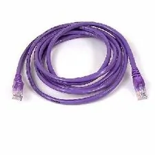 Belkin A3L791-01-PUR-S — PATCH CABLE - UNSHIELDED TWISTED PAIR (UTP) - MALE LEFT GENDER - MALE RIGHT GEND