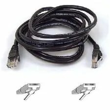Belkin A3L791-06-BLK — PATCH CABLE - UNSHIELDED TWISTED PAIR (UTP) - MALE LEFT GENDER - MALE RIGHT GEND