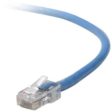 Belkin A3L791-04-BLU-S — 4FT CAT5E SNAGLESS PATCH CABLE, UTP, BLUE PVC JACKET, 24AWG, T568B, 50 MICRON, G