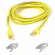 Belkin A3L980-40-YLW-S — PATCH CABLE - UNSHIELDED TWISTED PAIR (UTP) - MALE LEFT GENDER - MALE RIGHT GEND