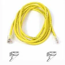 Belkin A3L980-75-YLW-S — PATCH CABLE - UNSHIELDED TWISTED PAIR (UTP) - MALE LEFT GENDER - MALE RIGHT GEND