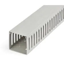 STARTECH CBMWD7575 — Cable Management Raceway with Cover 3"(75mm)W x 3"(75mm)H, 6.5ft(2m) length, 3/8"(8mm) Slots, Wall Wire Duct, UL Listed - Cable management raceway to organize network/power cords - Solid Single channel wire hider/concealer kit - Surface/Wall mount wiring duct system - Product (LxWxH) 6.5ft x 3" x 3" - 200 Cables cap - 186F (86C) VST - Sturdy warp-proof PVC UL 94V-0