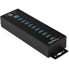 STARTECH HB30A10AME — INDUSTRIAL USB 3.0 HUB W/ RUGGED METAL HOUSING. 15KV/8KV ESD PROTECTION AND 350W