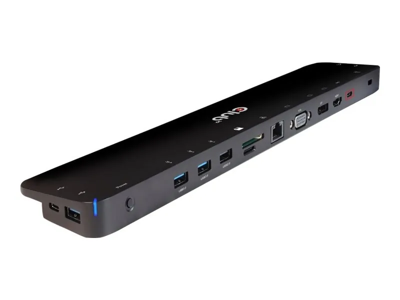 CLUB 3D CSV-1564W65 — USB GEN 1 TYPE C TRIPLE DISPLAY DOCK IS AN ALL-IN-ONE SOLUTION, WITH VIDEO PORTS