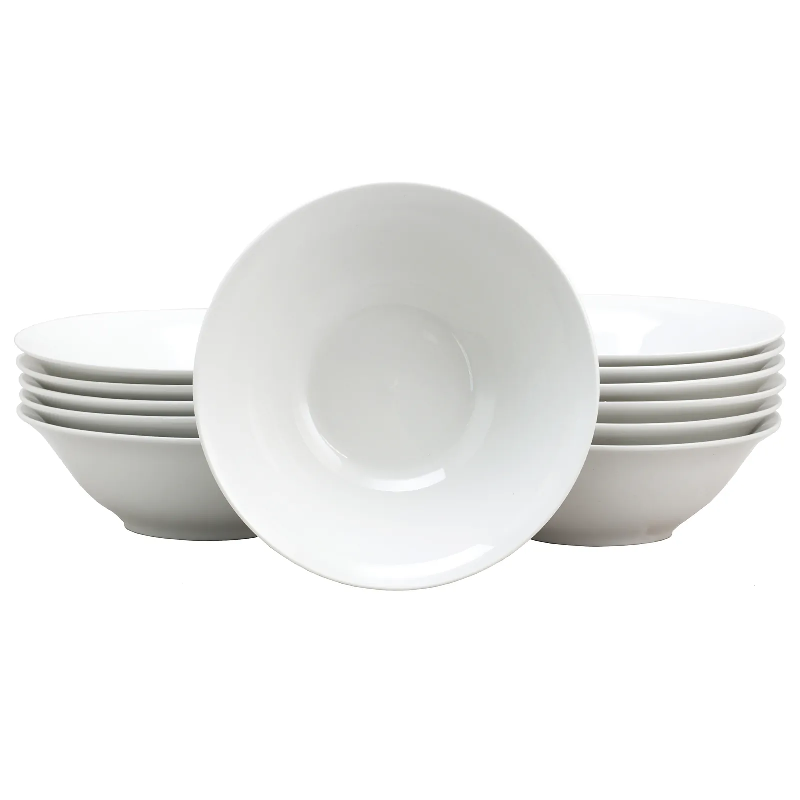 Gibson 108047.01 - Gibson Home Noble Court 7-Inch Ceramic Bowl Set - 12 Pieces