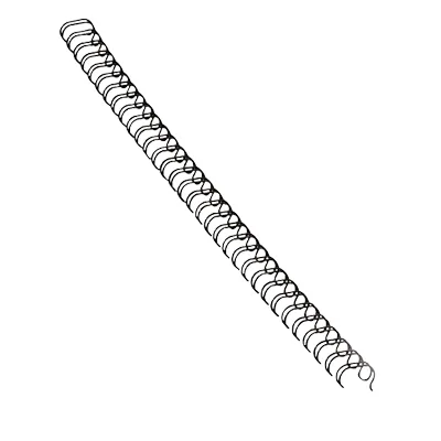 FELLOWES 52539 — BINDING SPINE WIRE - STEEL - BLACK - BINDING SPINES WIRE - BLACK 1/4IN 25PK,DDS