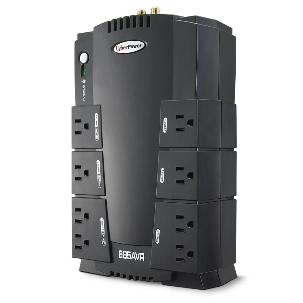 CyberPower CP685AVRG - Cyberpower 685VA 390W UPS w Automatic Voltage Regulator CP68