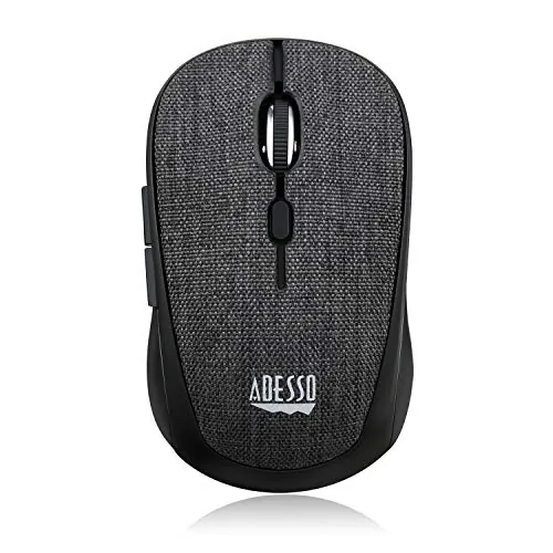 Adesso IMOUSES80B — ADESSO 2.4GHZ WIRELESS BLACK FABRIC MINI OPTICAL MOUSE , 5-BUTTON , FABRIC SUR