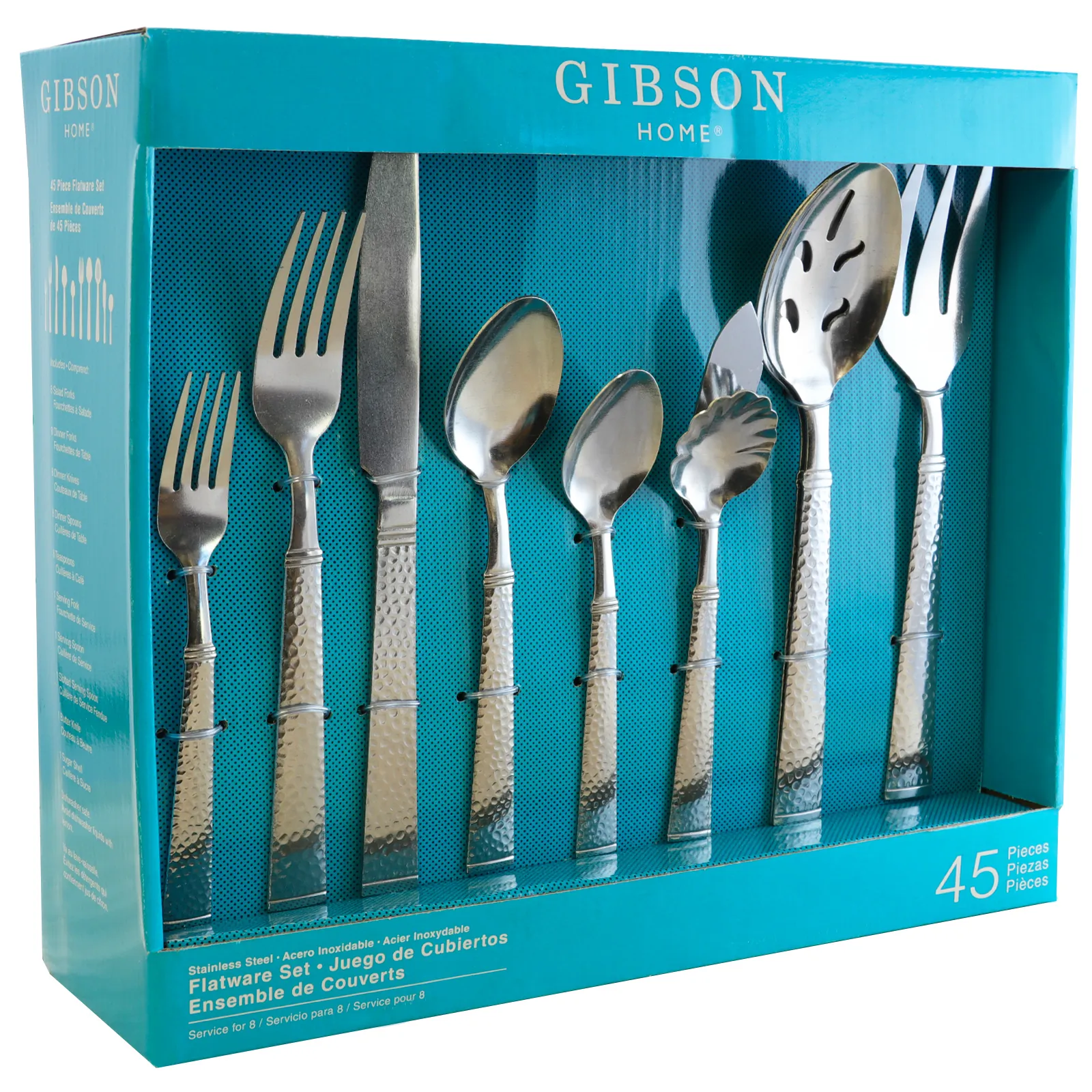 Gibson 105923.45 - Gibson Home Prato 45-Piece Flatware Set for 8