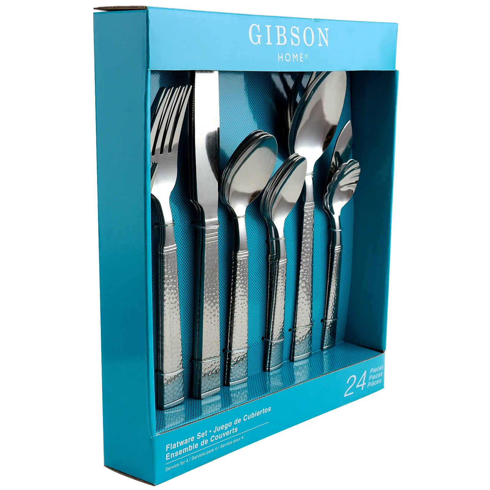 Gibson 105922.24 — Gibson Prato 24 Piece Stainless Steel Flatware Set