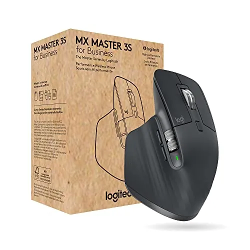 Logitech 910-006581 — MX MASTER 3S FOR BUSINESS (GRAPHITE) - BROWN BOX
