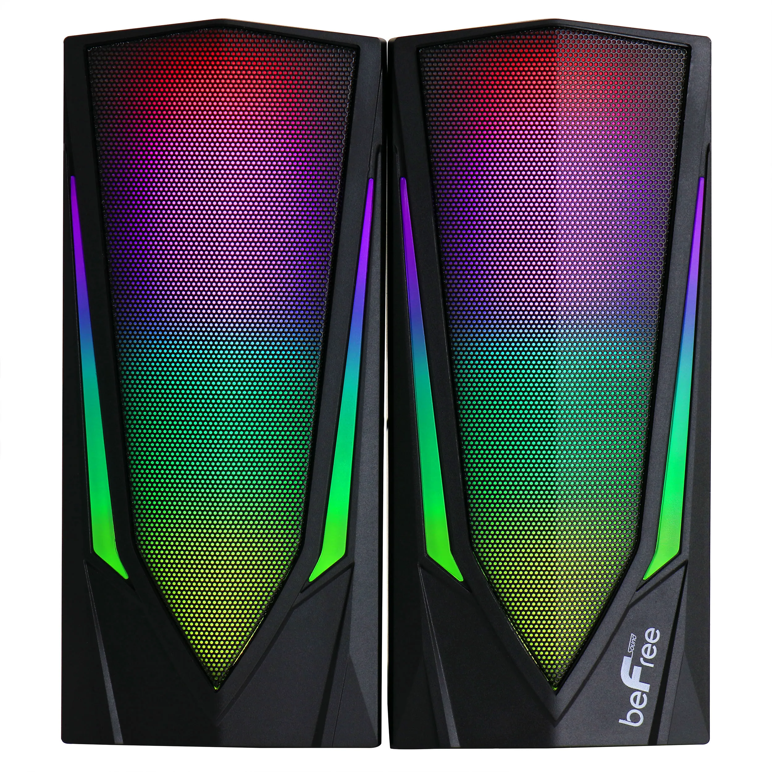 BeFree BFS-531 — beFree Sound 2.0 Computer Gaming Speakers with LED RGB Lights