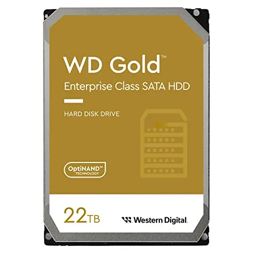 Western Digital WD221KRYZ — 22TB WD Gold Enterprise SATA 3.5" HDD - Single Pack