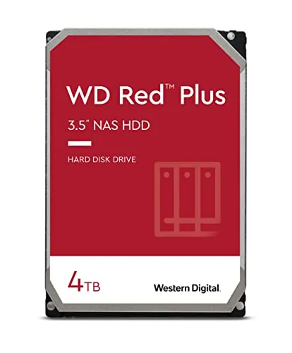 Western Digital WD40EFPX — Western Digital, Red Plus, 4TB, Internal NAS HDD, 3.5, 5400 RPM, SATA 6 Gb/s,